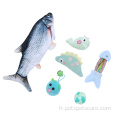 Simulation Wiggle Fish Cat Toys Jouets de poissons en mouvement